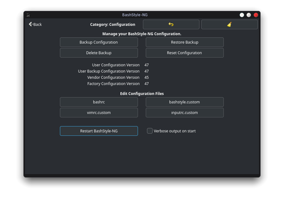 BashStyle-NG Config File UI