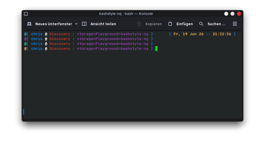 Clock Prompt Style