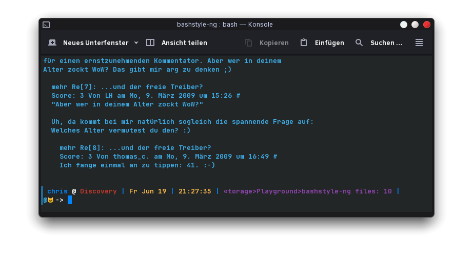 Separator Prompt Style